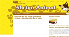 Desktop Screenshot of abrigoanimal.org.br