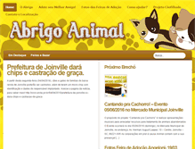 Tablet Screenshot of abrigoanimal.org.br